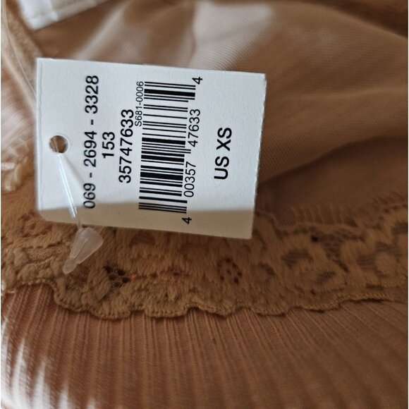 NWT Online By Aerie Ribbed Lace Trim Bralette Women Size XS Feminine Layering - Picture 6 of 7